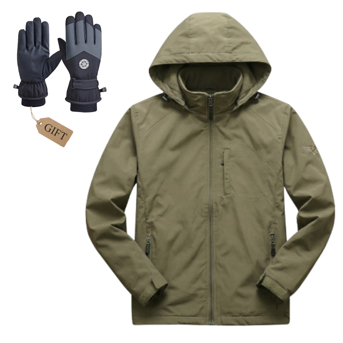 All-Weather Shield Hooded Jacket + Free Gloves