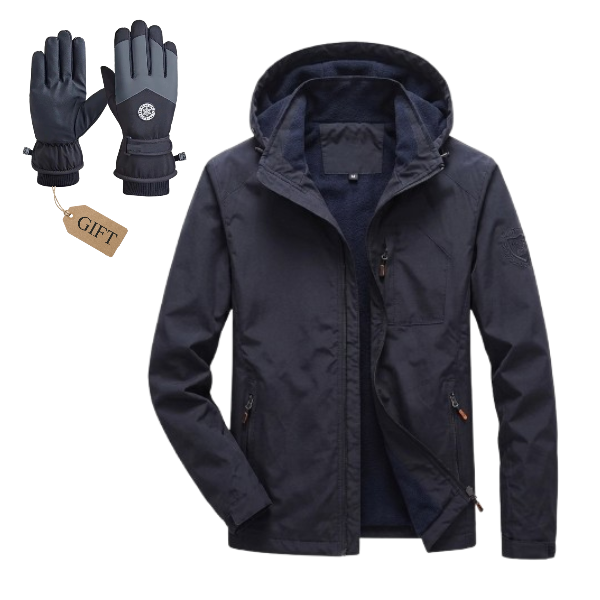 All-Weather Shield Hooded Jacket + Free Gloves