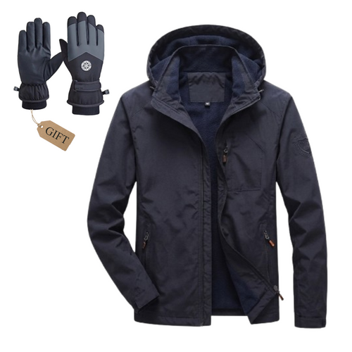 All-Weather Shield Hooded Jacket + Free Gloves